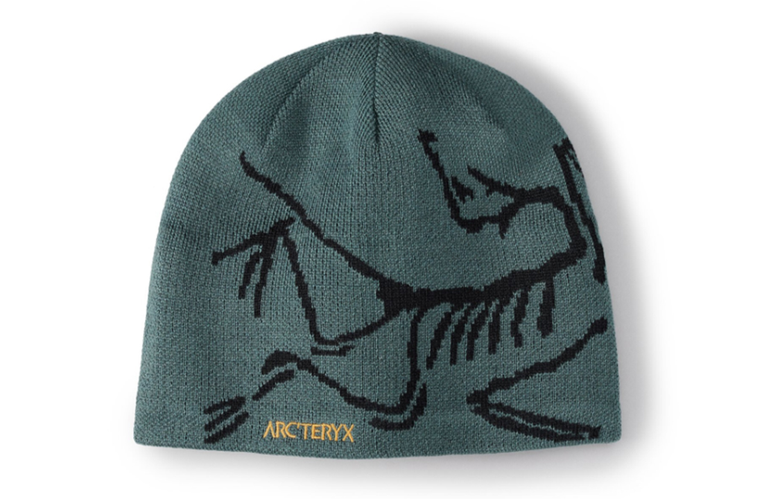 Arcteryx Logo Embroidered Merino Wool Beanie Green Unisex Casual Style X000006756-Dark Magic