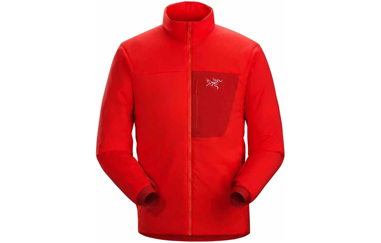 Arcteryx Logo Print Slim-Fit Jacket with Stand Collar Long Sleeves 18355