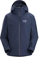 Arcteryx Macai Jacket Black Sapphire Logo Print Down Hooded Coat X000005365 Arcteryx Macai Jacket Black Sapphire Logo Print Down Hooded Coat X000005365