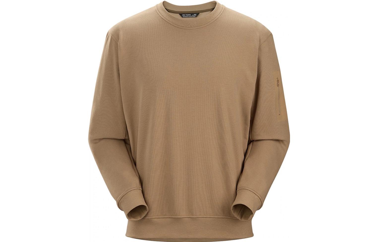 Shop Arcteryx Mentum  Solid Color Crewneck Long Sleeve Sweatshirt 29792