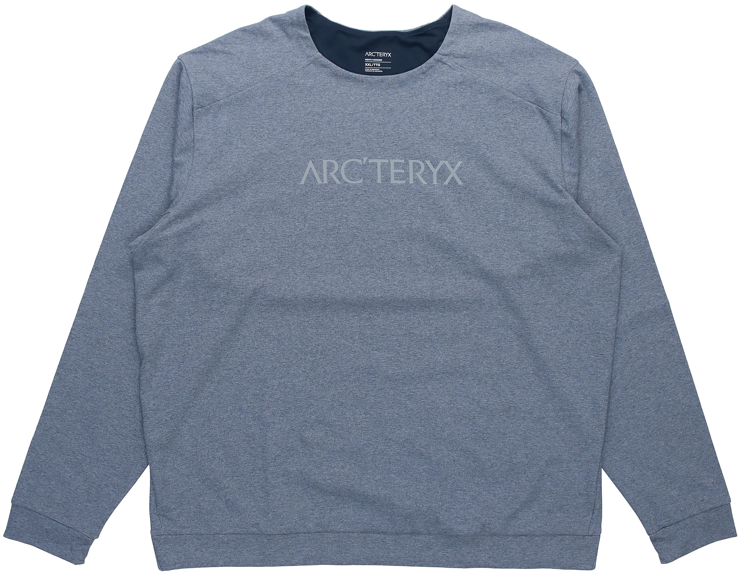 Shop Arcteryx Mentum Centre Loose Fit Pullover Sweatshirt with Letter Print 28123