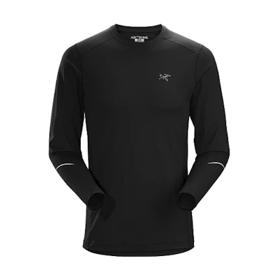 Arcteryx Motus Solid Round Neck Long Sleeve Athletic T-Shirt 18903