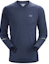 Shop Arcteryx Motus Solid Round Neck Long Sleeve Athletic T-Shirt 18903