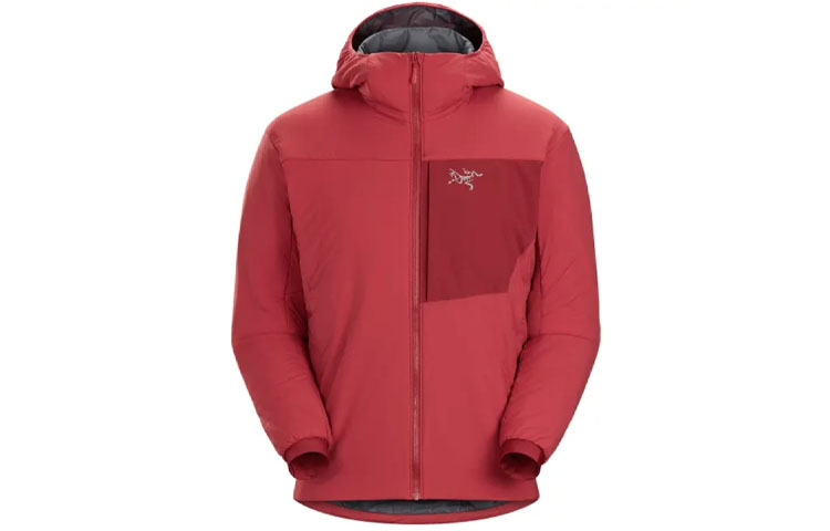 Arcteryx Red Hooded Windproof Embroidered Jacket 18353
