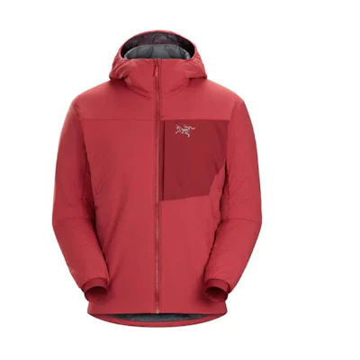 Arcteryx Red Hooded Windproof Embroidered Jacket 18353