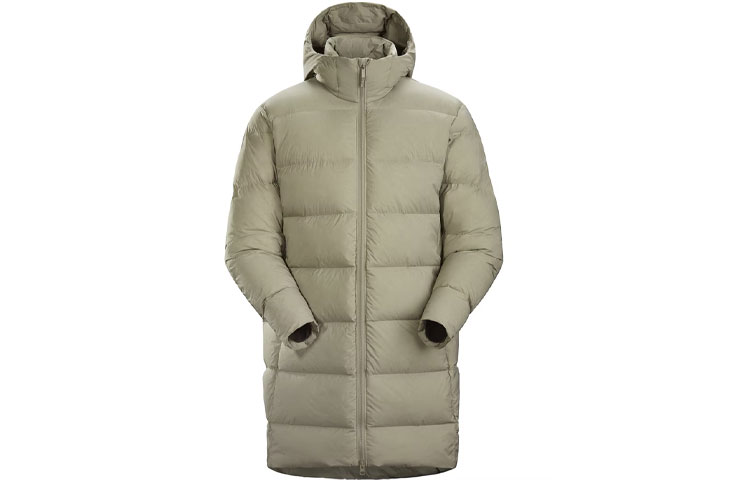 Order Arcteryx Revet Solid Color Mid-Length Hooded Down Parka 28108