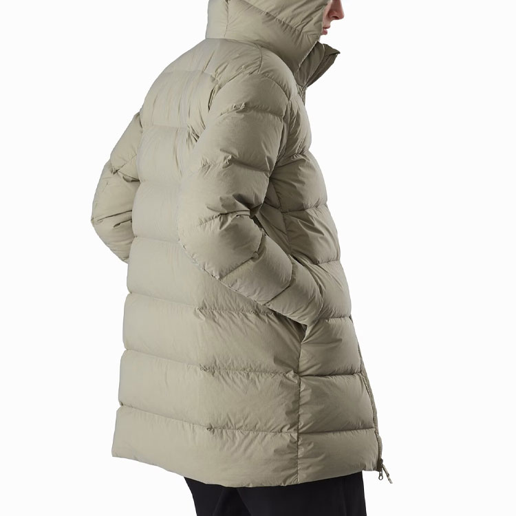 Details for Arcteryx Revet Solid Color Mid-Length Hooded Down Parka 28108