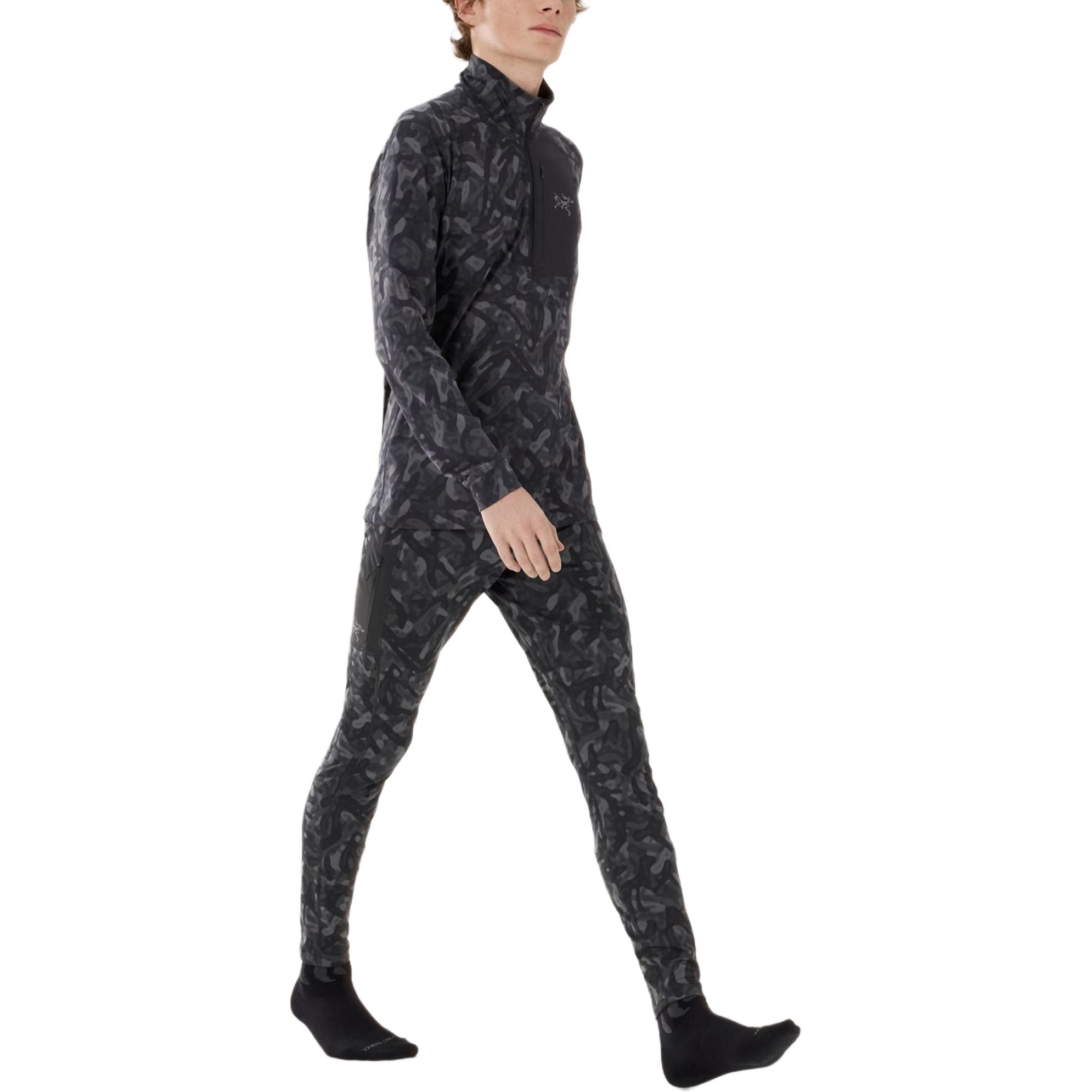 Purchase Arcteryx RHO LT FW24  Black Grottoflage Camo Soft Thermal Sweatpants X000009320