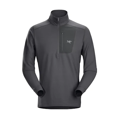 Arcteryx RHO LT Zip Fleece Pullover with Logo and Pocket Design. 27589