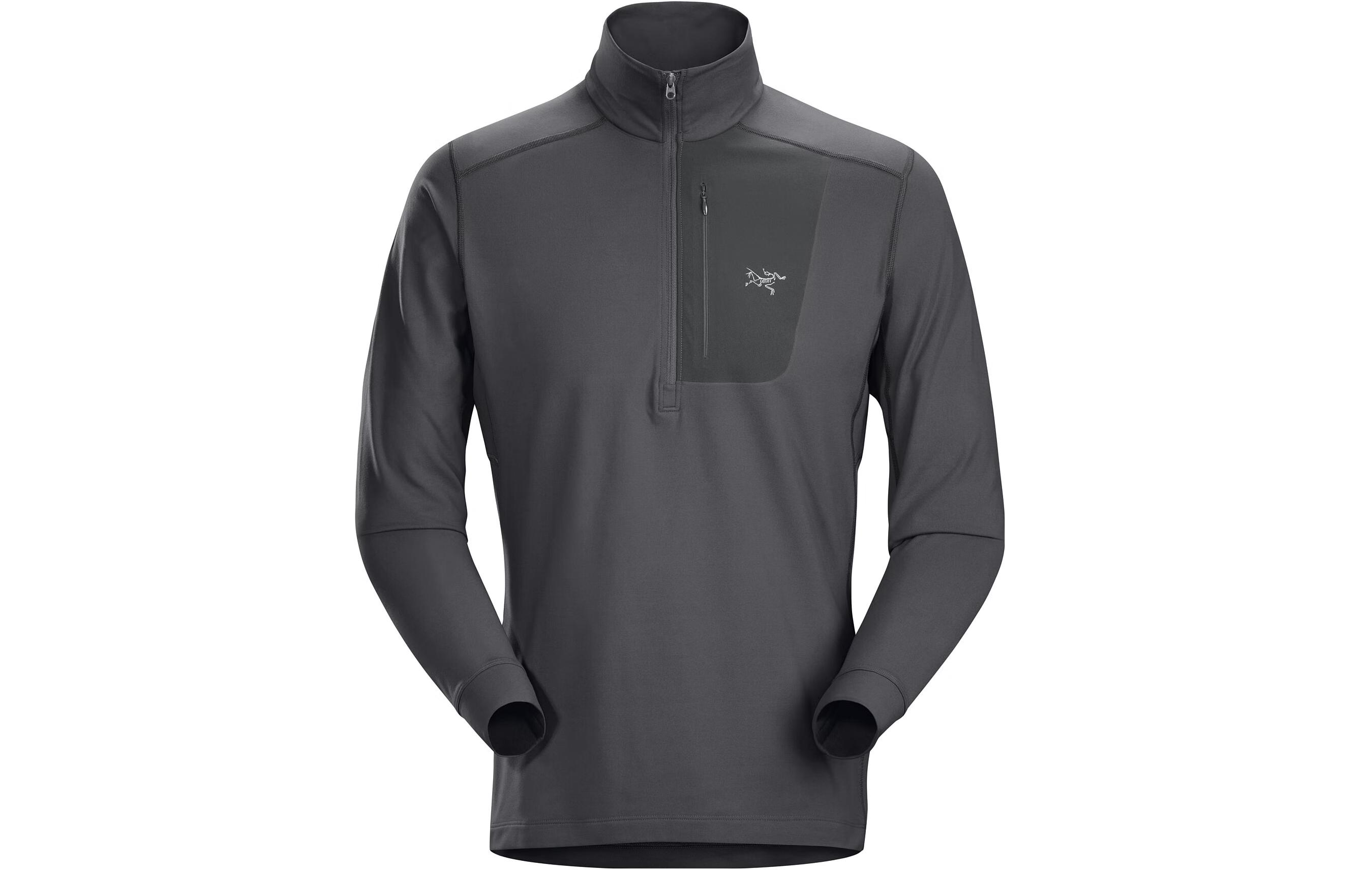 Lookbook Arcteryx RHO LT Zip Fleece Pullover con Logo y Diseño de Bolsillo. 27589