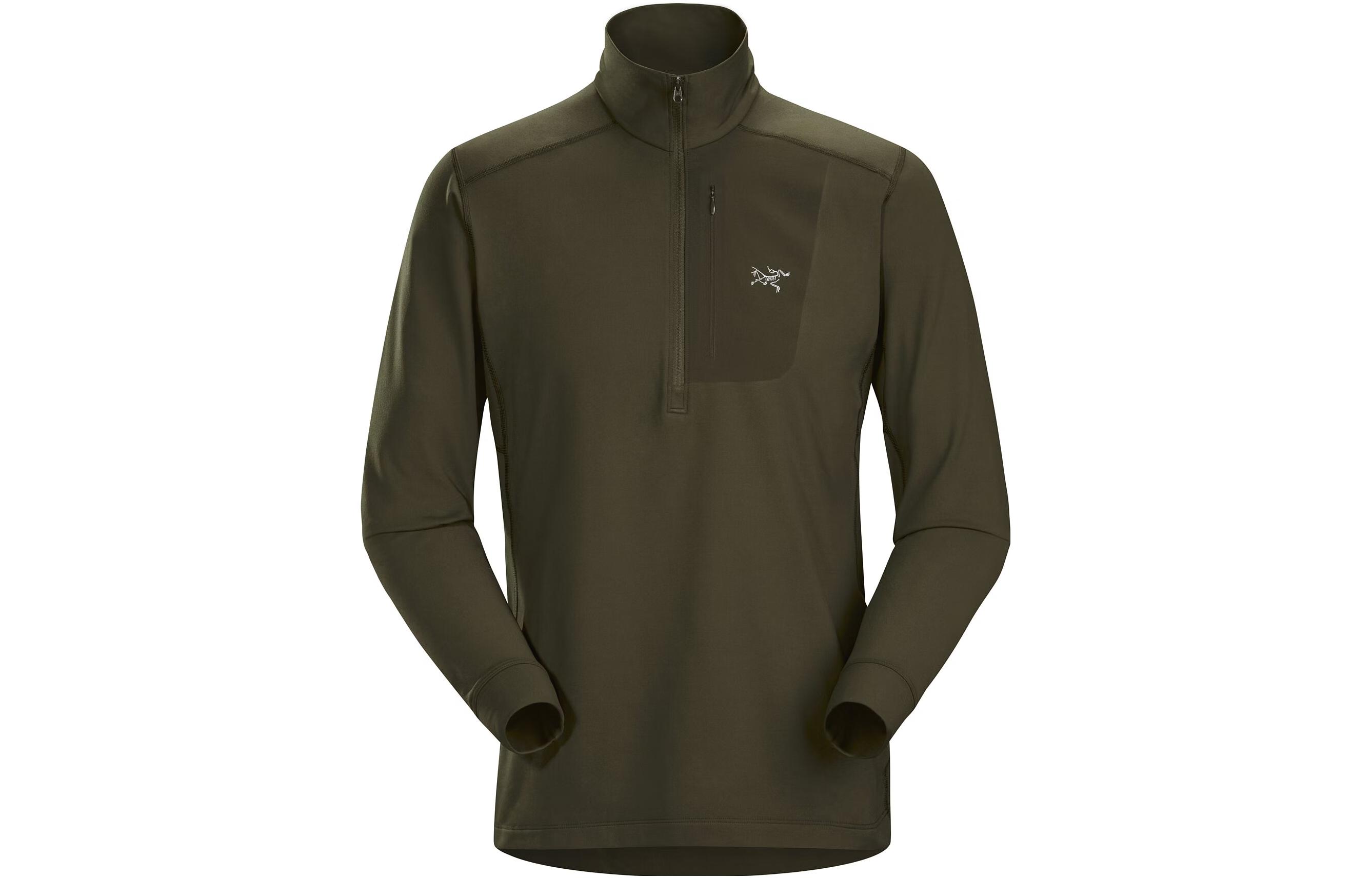 Shop Arcteryx RHO LT Zip Fleece Pullover con Logo y Diseño de Bolsillo. 27589