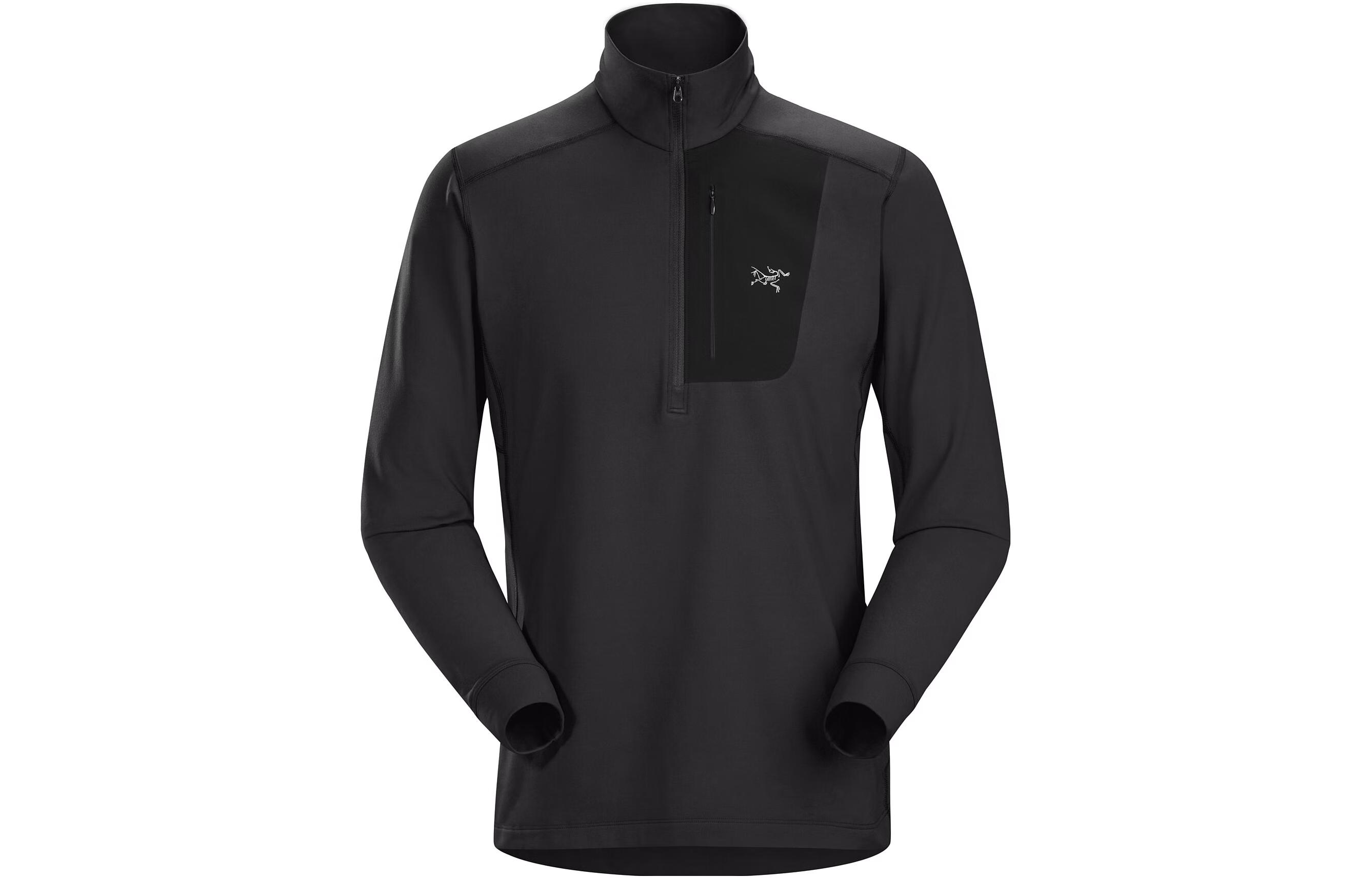 Details for Arcteryx RHO LT Zip Fleece Pullover con Logo y Diseño de Bolsillo. 27589