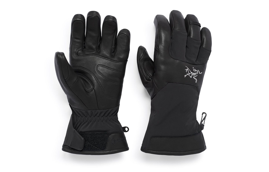 Arcteryx Sabre Glove Black - Unisex Couples' Gloves with Letter Print Design. 30080