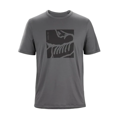 Arcteryx Skeietile SS Wool Vintage Graphic Crewneck T-Shirt. 29128