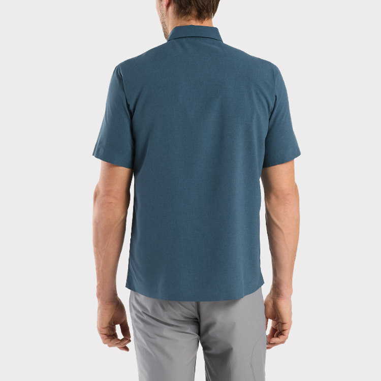 Shop Arcteryx Skyline  Short Sleeve Breathable Polo Shirt Solid Color. 30783