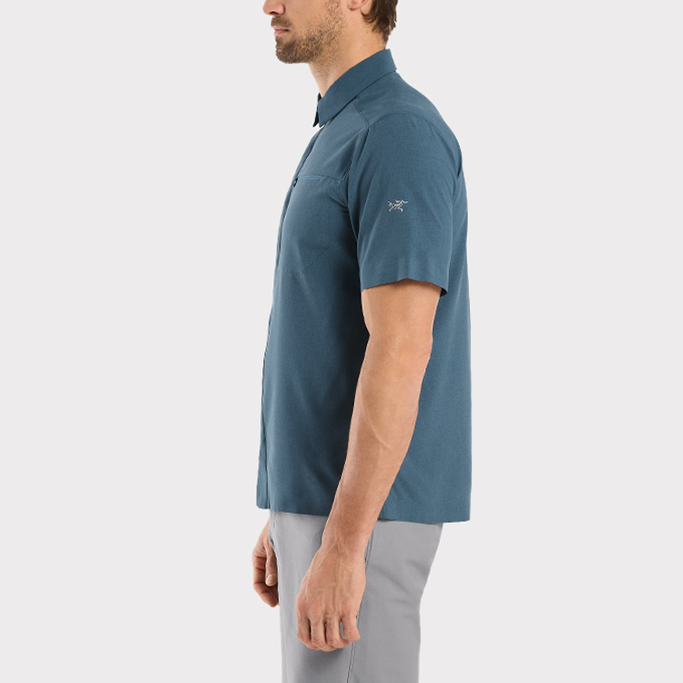 Details for Arcteryx Skyline  Short Sleeve Breathable Polo Shirt Solid Color. 30783