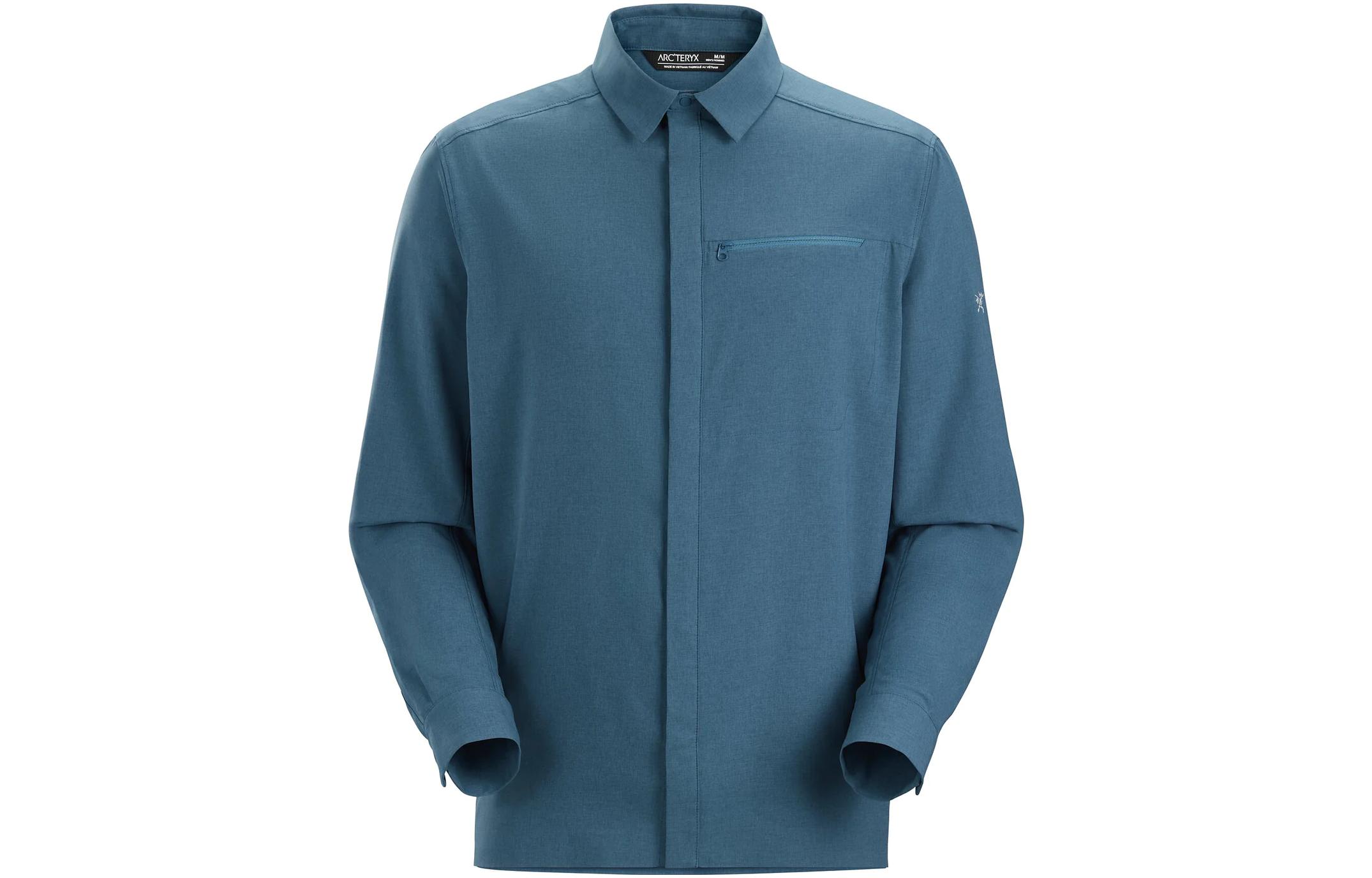 Arcteryx Skyline LS  Solid Color Long Sleeve Zip Shirt 30781