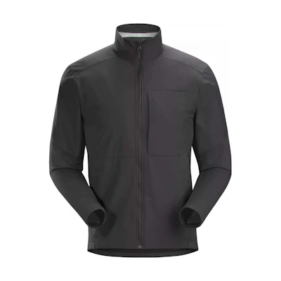 Arcteryx Solid Color Zip-Up Windproof Wool Softshell Jacket 19010