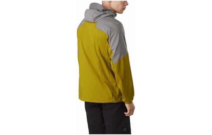 Arcteryx Stowe Windshell  Lightweight Windproof Jacket Gray Yellow Unisex 28912 圖 4