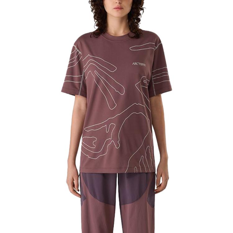 Sizing Arcteryx SYSTEM_A Drop5 Copal SS Grotto Line Vintage Graphic Tee Unisex. 30346