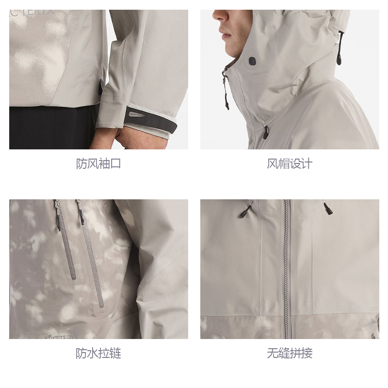 Cheap Arcteryx SYSTEM_A Stonle Komorebi Waterproof Hiking Jacket Outdoor Wear 29142