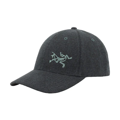 Arcteryx Unisex Casual Cap Grey-Green Wool Blend Embroidered Style Snapback. X000005504-Pytheas Heather