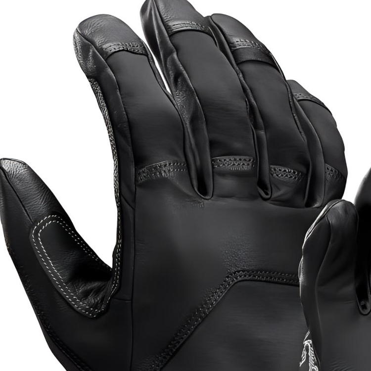 Lookbook Sarung Tangan Kulit Kambing Uniseks Arcteryx Berpola - Hitam X000006504