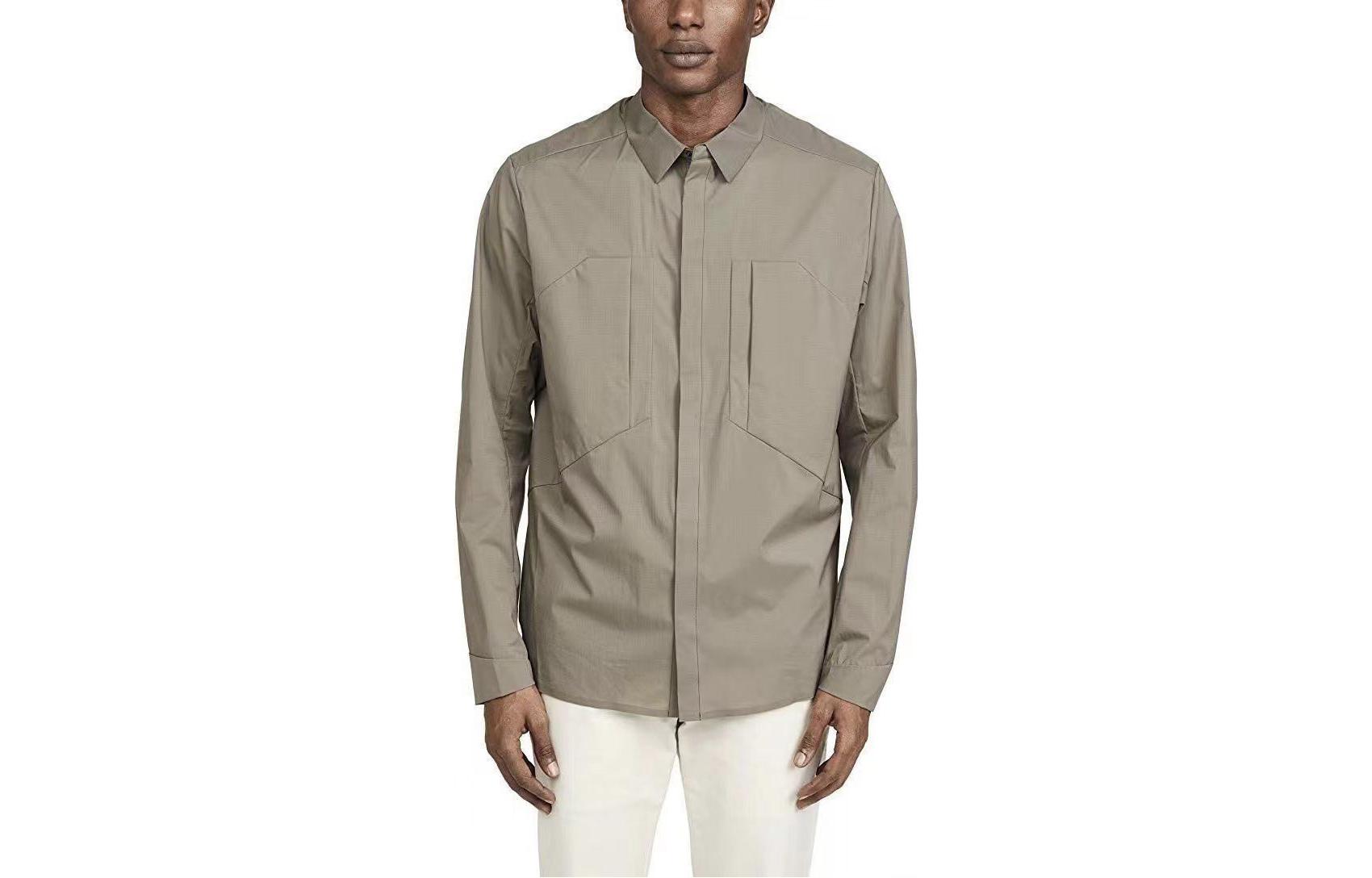 Lookbook アークテリクス ベイランス デムロ ブラック 防風 長袖 カジュアルオーバーシャツ 25282