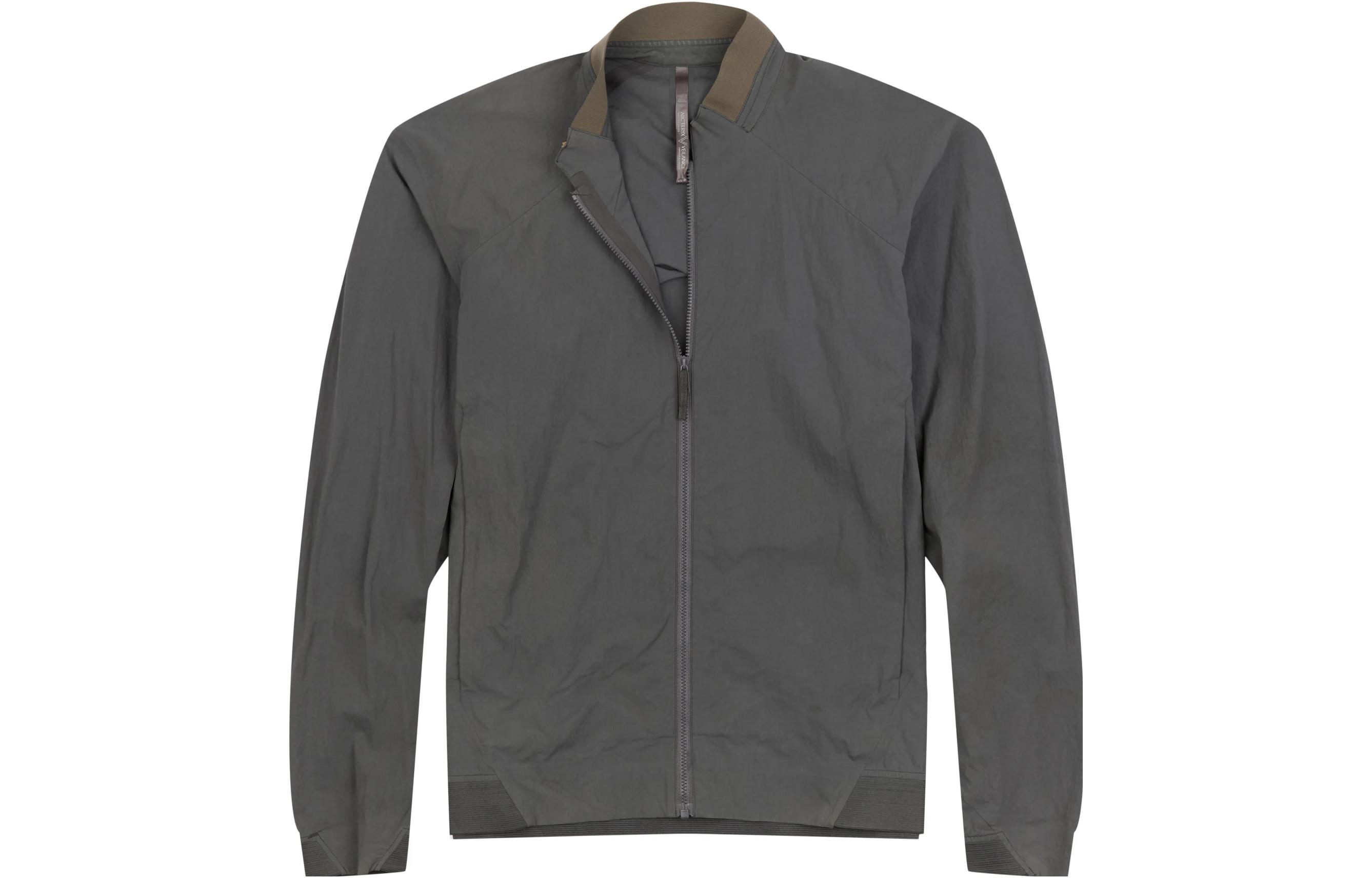 Arcteryx Veilance Fermat Gray Windproof Jacket - Solid Color, Stand Collar 15649
