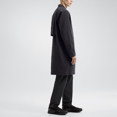 始祖鳥Veilance Incenter黑色中長款風衣 SS24款式 X000007721 Details for 始祖鳥Veilance Incenter黑色中長款風衣 SS24款式 X000007721