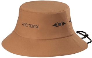 Arcteryx Walk Gently Series Letter Decor Bucket Hat Unisex Khaki Polyester. X000007818 Arcteryx Walk Gently Series Letter Decor Bucket Hat Unisex Khaki Polyester. X000007818