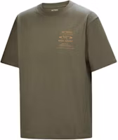 Arcteryx Walk Gently SS25 Cotton Cedar Bark Logo Unisex Casual T-Shirt X000009555 Arcteryx Walk Gently SS25 Cotton Cedar Bark Logo Unisex Casual T-Shirt X000009555
