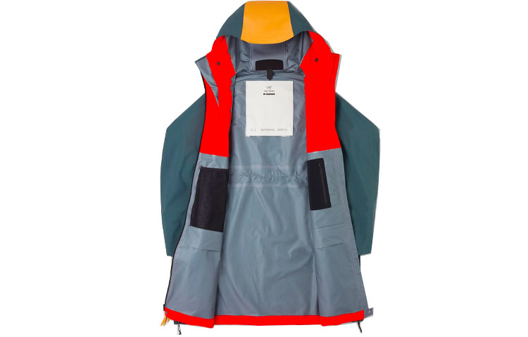 Arcteryx Jil Sander GTX Waterproof Windproof Ski Jacket Black Unisex. 28805 圖 3