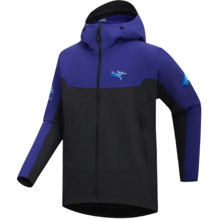 Arcteryx x Songtsam Gamma 3.0 Namco Hoody  Softshell Jacket Black/Purple X000009551