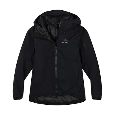 Arcteryx Zeta Solid Color Hooded Jacket Black 13085