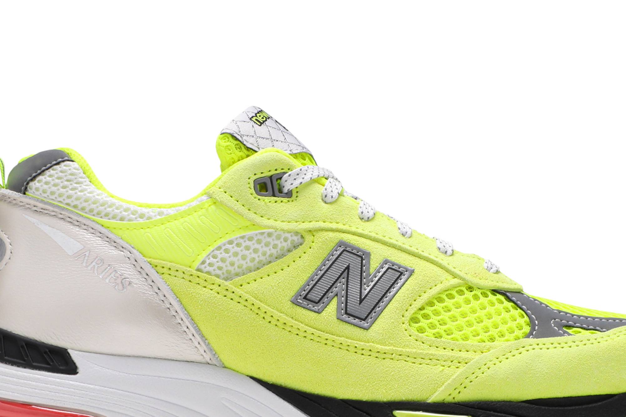 Order Aries x New Balance 991 Buatan Inggris 'Kuning Neon' M991AFL