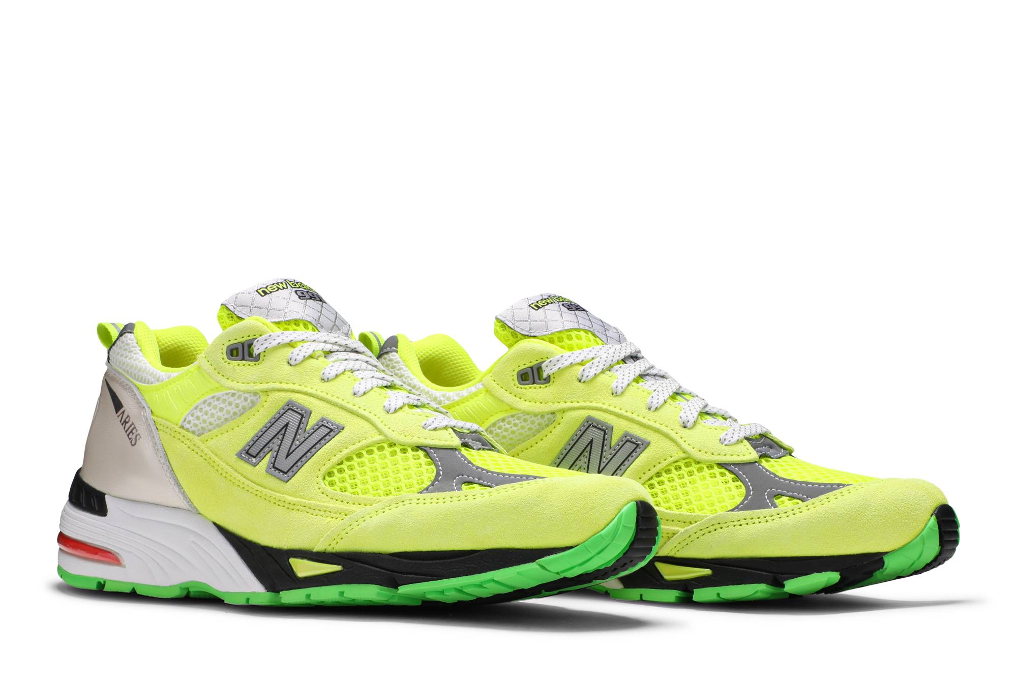 Cheap Aries x New Balance 991 Buatan Inggris 'Kuning Neon' M991AFL