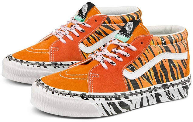 Aries x Vans OG Sk8-Mid LX 'Tiger Bright' - Harimau Terang VN0A4BVC9WW Order Aries x Vans OG Sk8-Mid LX 'Tiger Bright' - Harimau Terang VN0A4BVC9WW