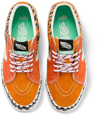 Aries x Vans OG Sk8-Mid LX 'Tiger Bright' - Harimau Terang VN0A4BVC9WW Lookbook Aries x Vans OG Sk8-Mid LX 'Tiger Bright' - Harimau Terang VN0A4BVC9WW