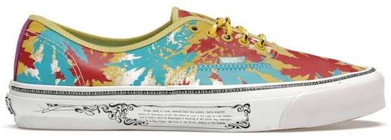 Aries x Vans Vault UA OG Authentic LX 'Weed Leaf Yellow' VN0A4BV99QW1 Aries x Vans Vault UA OG Authentic LX 'Weed Leaf Yellow' VN0A4BV99QW1