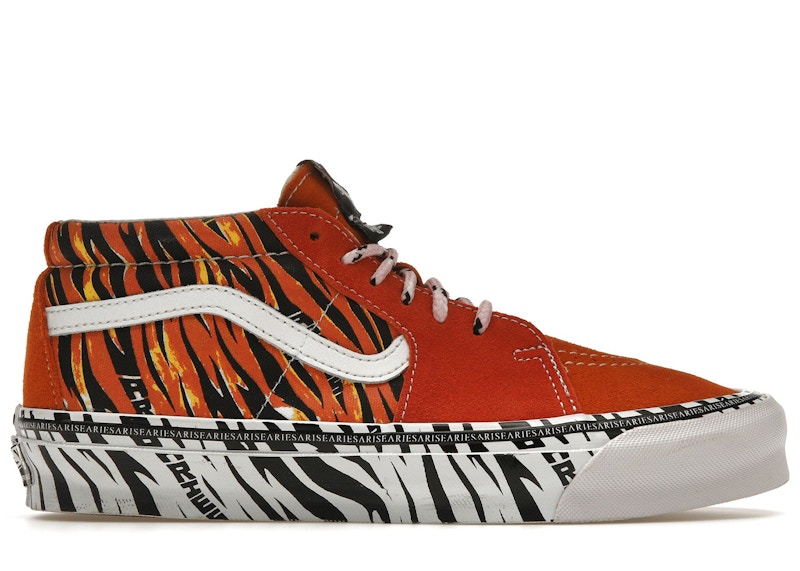 Aries x Vans Vault UA OG Sk8-Mid LX 'Tiger Orange' VN0A4BVC9WW1