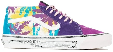 Aries x Vans Vault UA OG Sk8-Mid LX 'Weed Leaf Purple Yellow' VN0A4BVC9X21 Aries x Vans Vault UA OG Sk8-Mid LX 'Weed Leaf Purple Yellow' VN0A4BVC9X21