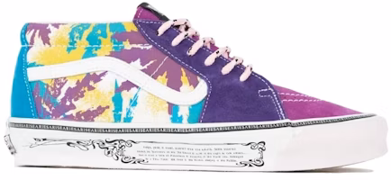 Aries x Vans Vault UA OG Sk8-Mid LX 'Weed Leaf Purple Yellow' VN0A4BVC9X21 Aries x Vans Vault UA OG Sk8-Mid LX 'Weed Leaf Purple Yellow' VN0A4BVC9X21