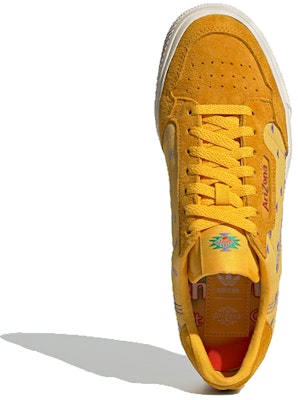 adidas originals Continental VULC 亞利桑那冰茶 低幫 板鞋 男女同款 黃色 Lookbook adidas originals Continental VULC 亞利桑那冰茶 低幫 板鞋 男女同款 黃色