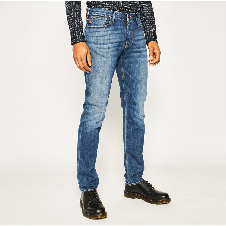 Armani/EMPORIO ARMANI Casual Plain Blue Jeans 3H1J06-1D5QZ-0942 圖 6