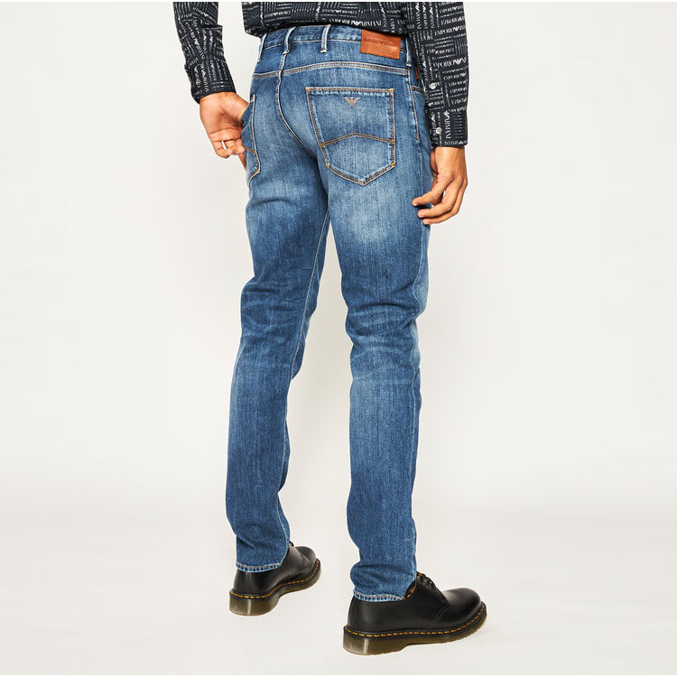 Armani/EMPORIO ARMANI Casual Plain Blue Jeans 3H1J06-1D5QZ-0942 圖 7