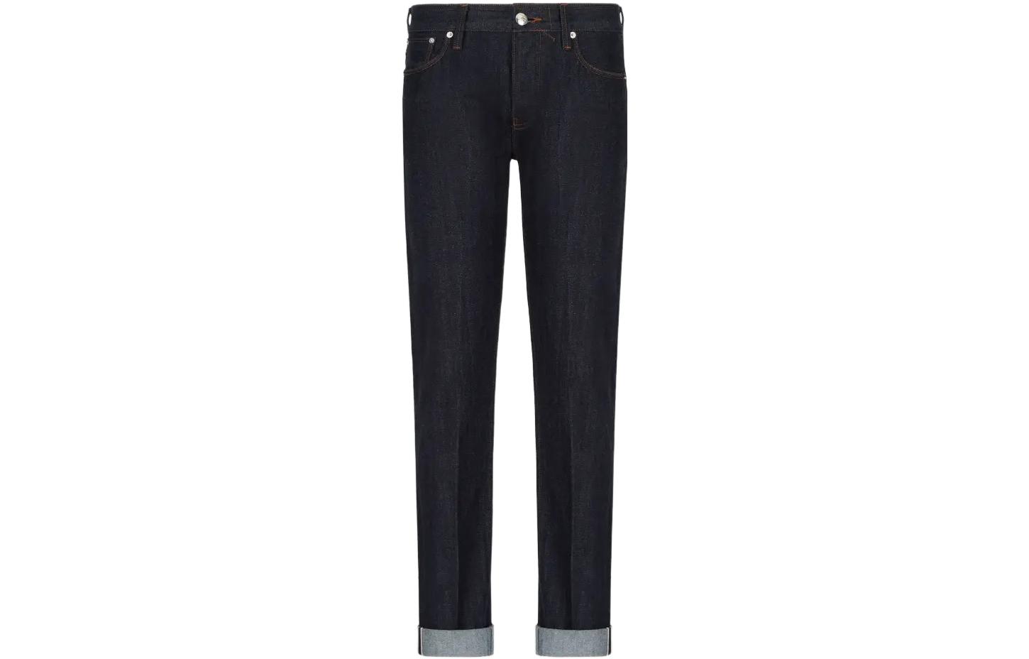 Order 阿玛尼/EMPORIO ARMANI FW22修身直筒中腰海军蓝牛仔裤 6L1J75-1DJMZ-0941