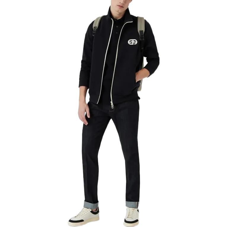 Lookbook 阿玛尼/EMPORIO ARMANI FW22修身直筒中腰海军蓝牛仔裤 6L1J75-1DJMZ-0941