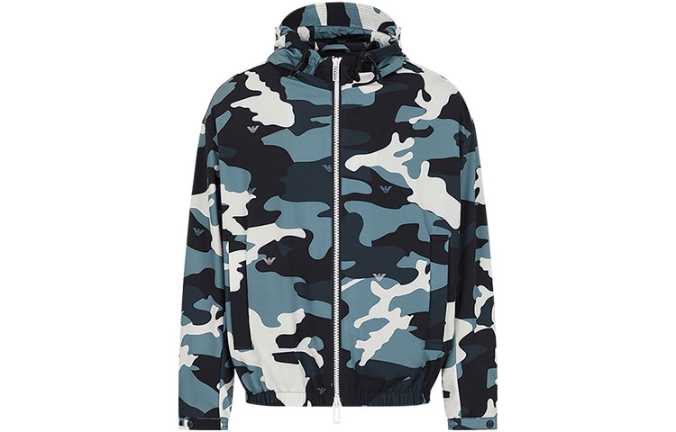 Armani/Emporio Armani SS22 Camouflage Printed Hooded Jacket 3L1B871NDEZ-F948