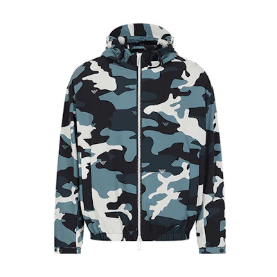 Armani/Emporio Armani SS22 Camouflage Printed Hooded Jacket 3L1B871NDEZ-F948